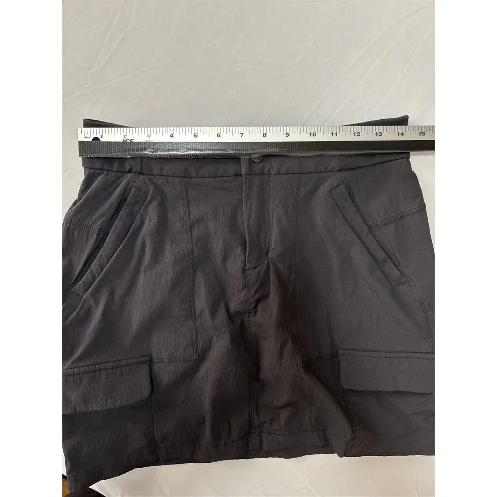 Athleta Women’s 6 Black Trekkie‎ 2.0 Cargo Hiking Skort Skirt Pockets Athleisure